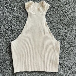 Beige/Stone Cropped Top